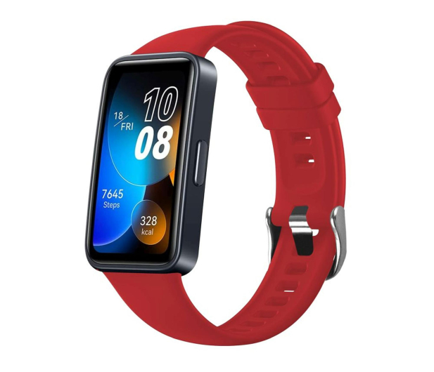 FIXED Silicone Strap do Huawei Band 8/9/10 red - 1341089 - zdjęcie